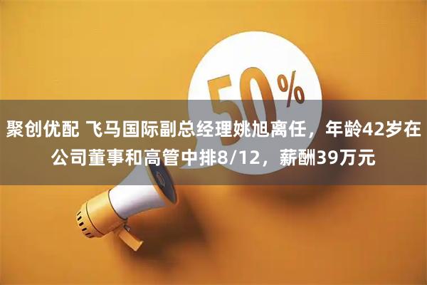 聚创优配 飞马国际副总经理姚旭离任，年龄42岁在公司董事和高管中排8/12，薪酬39万元